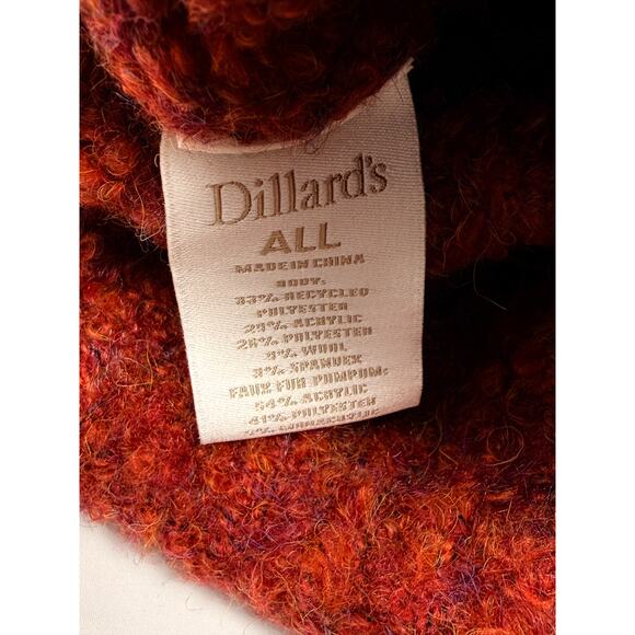 Dillards Reddish Fuzzy Tan Pom Beanie Hat Head Cover Hat One Size - Picture 5 of 11